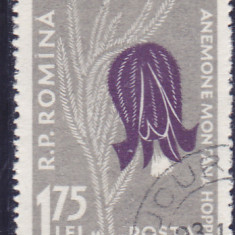 ROMANIA 1957 LP 432 b FLORA CARPATINA VALOAREA DE 1,75 LEI EROARE M