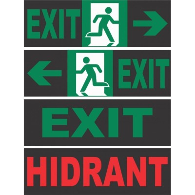 Abtibild &amp;ndash; Autocolant Lampa Exit sau Hidrant foto