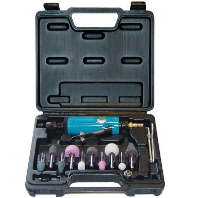 Polizor pneumatic Gude 40032, 1 4 , 22000 rpm, set 15 piese foto