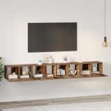 VidaXL Set comodă TV 4 pcs Lemn vechi Mediu 30 x 60 x 30.5 cm