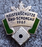 I.531 INSIGNA GERMANIA TIR VANATOARE MEISTERSCH&Uuml;TZE GAU-SCHONGAU 1961