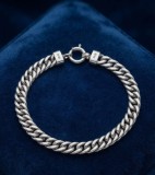 Cumpara ieftin Bratara din Argint 925 Masiv Model Cuban Curb cu Inchizatoare Sailor