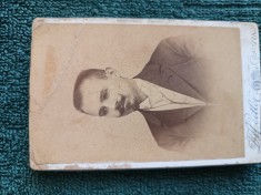 fotografie celebru atelier Heitler - Craiova , anii 1880 ,Domn din inalta societate .