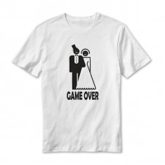 TRICOU &amp;quot;GAME OVER&amp;quot; MESAJ NUNTA foto