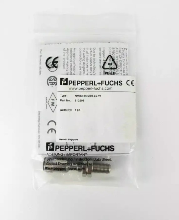 PEPPERL + FUCHS INDUCTIVE SENSOR NMB3-8GM50-E2-V1