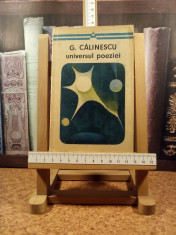 George Calinescu - Universul poeziei &amp;quot;A5110&amp;quot; foto