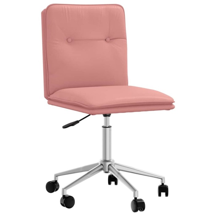 Scaun de sufragerie din piele artificială roz