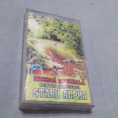 CASETA AUDIO MUZICA SPECIALA PENTRU INDUCEREA STARII ALPHA ORIGINALA foto