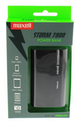 Acumulator extern PowerBank 7800mAh negru Maxell foto