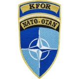 Ecuson Brodat NATO KFOR Velcro Surplus Militar