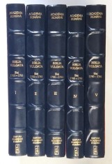 BIBLIA VULGATA , BLAJ 1760 - 1761 , VOLUMELE I - V , 2005 foto