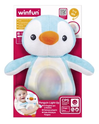 WINFUN JUCARIE PINGUIN ALBASTRU CU SUNETE SI LUMINI foto