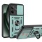Husa pentru realme gt 6 / gt 6t, camshield protectie camera, magnetic, slide si snap, green
