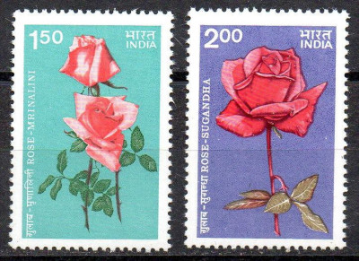 INDIA 1984, Flora, serie neuzata, MNH foto