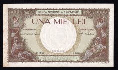 1000 Lei 1936 VF+ / XF- , fil Carol II . Piesa frumoasa de colectie