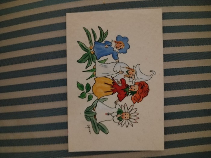 Felicitare color, anii &#039;60, stare foarte buna