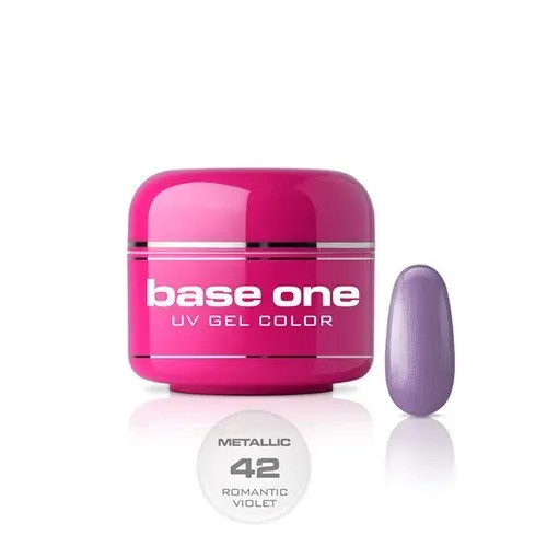 Gel UV Silcare Base One Metallic &ndash; Romantic Violet 42, 5g