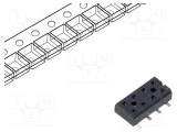 Conector PCB-PCB mamă 8 PIN 2mm SAMTEC aurit SMT 4,1A