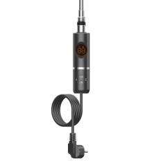 Uscător de prosoape cu cartuș de &icirc;ncălzire electrică pentru radiator cu termostat digital 800W negru