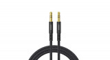 Joyroom cablu AUX audio stereo AUX cu mufă mini jack de 3,5 mm, 2 m, negru (SY-20A1)