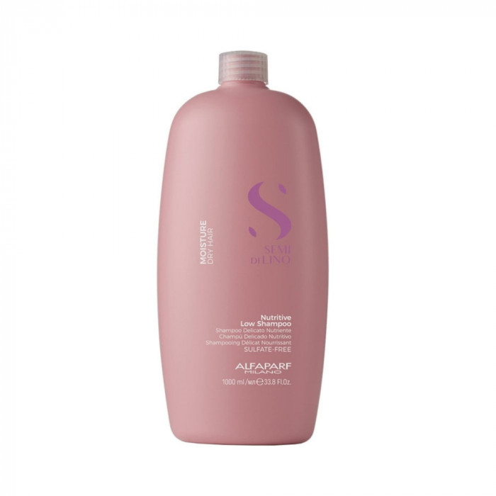 Sampon hidratant pentru par uscat, Alfaparf, Semi Di Lino Moisture Nutritive Low Shampoo, 1000ml