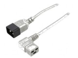 Cablu IEC C19 mamă unghiat la IEC C20 tată 1,8m 3x1,5mm2 PVC