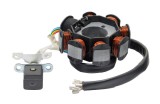 Stator 8 Bobine Revo, Senzor Sc&acirc;nteie, 5 Fire, Diametru 88mm, Aprindere Moto