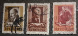 ROMANIA 1955 LP 383, 85 ani de la nașterea lui Lenin,serie stampilata, Stampilat
