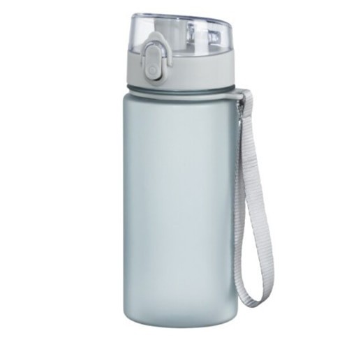 Sticla Xavax To Go cu sistem anticurgere si curea, 500 ml, albastru/gri