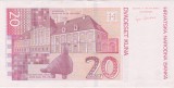 Bancnotă Croația 20 Kuna 2001 &ndash; Ban Josip Jelačić &ndash; seria A1480408R