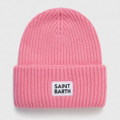 MC2 Saint Barth caciula din amestec de lana culoarea roz, din tricot gros