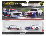 HOT WHEELS PREMIUM SET 2 MASINUTE METALICE BMW 320 GROUP 5 SI BMW 3 GTR 2001 SCARA 1:64 SuperHeroes ToysZone