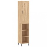 Cumpara ieftin Dulap inalt, stejar sonoma, 34,5x34x180 cm, lemn prelucrat