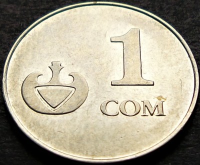 Moneda 1 SOM - REPUBLICA KYRGYZSTAN, anul 2008 *cod 98 foto