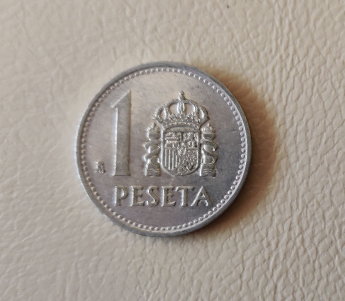 Spania - 1 peseta (1988) - regele Juan Carlos I - monedă s043
