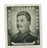 I.V. Stalin, nedantelat, 1949 - neobliterat