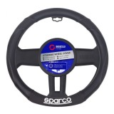 Capacul Volanului Universal Cauciuc Eco Piele Negru 36mm