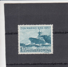 ROMANIA 1957 LP 435 ZIUA MARINEI MNH foto