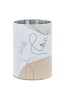 Suport metalic pentru pix, design abstract, diametru 8x10 cm, Oem
