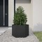 vidaXL Jardinieră de grădină negru 69x60x45 cm oțel hexagonal 851122