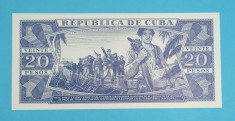 Cuba 20 Pesos 1990 &amp;#039;Debarcarea armata&amp;#039; UNC serie: GE13 488790 foto