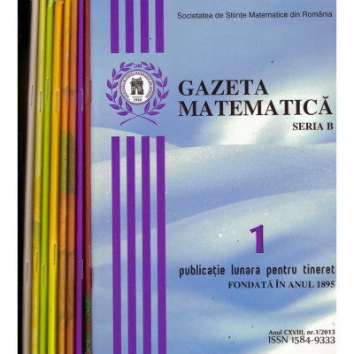 colectiv - Gazeta matematica-2013. Seria B. Publicatie lunara pentru tineret-11 numere. 9 reviste + 6 suplimente cu exercitii - foto