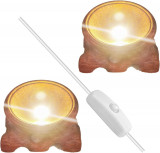 Suport din lemn linous LED pentru sferă de cristal Suport pentru bilă de cuarț S, Oem