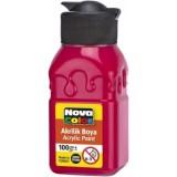 Culoare acrilica 100 ml, rosu, Nova Color