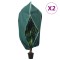 vidaXL Protecție de fleece plante cu fermoar, 2 buc, 70 g/m&sup2;, 1x1,55 m 364886