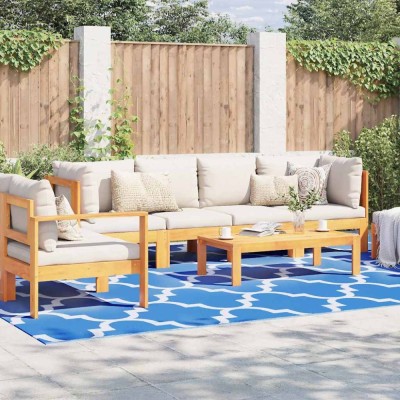 vidaXL Covor de exterior albastru 300 x 400 cm PP foto