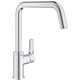 Baterie bucatarie monocomanda, L-Spout, crom lucios, Grohe Eurosmart