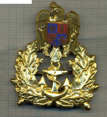 Y 1598 INSIGNA-MILITARA-EMBLEMA COIFURA- MARINA -PENTRU COLECTIONARI foto