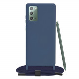 Husa pentru Samsung Galaxy Note 20 4G / Note 20 5G - Techsuit Crossbody Lanyard - Blue