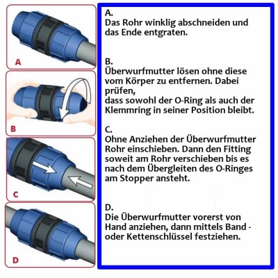 PP PE Rohr Verschraubung T-St&amp;uuml;ck 20 x 1/2&amp;quot; AG x 20 foto